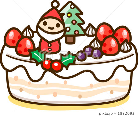 ケーキ 食べ物 クリスマスのイラスト素材 193