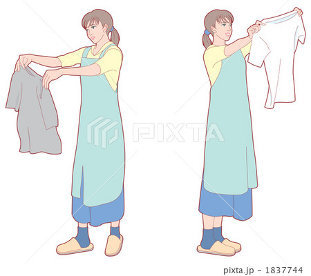 洗濯をする主婦 1837744