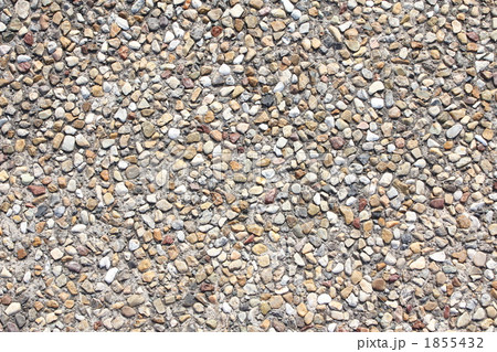 黄土色 砂利 テクスチャの写真素材