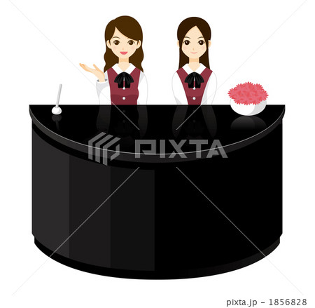 受付をする女性 受付をする女性 1856828