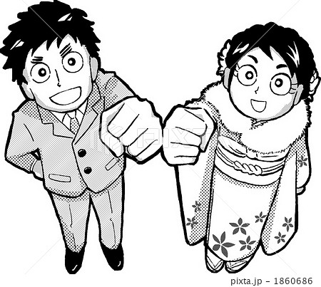 新成人俯瞰モノクロ 1860686