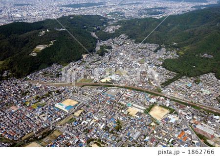 山科を南東から空撮　 1862766