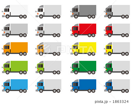 トラック アイコンのイラスト素材