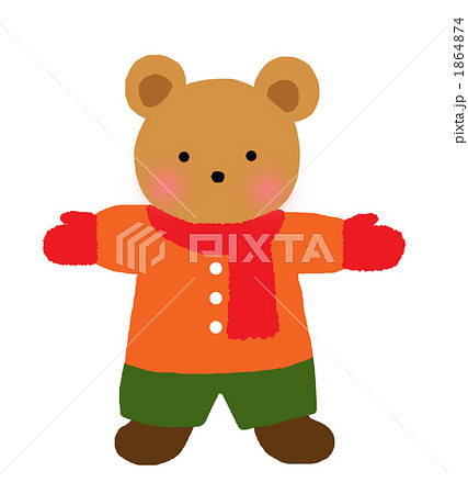 マフラーをしたクマさん 1864874