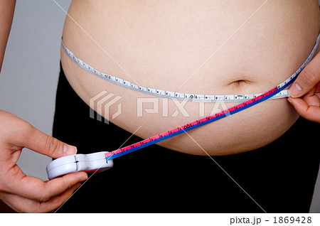 太った女性のお腹周り 1869428
