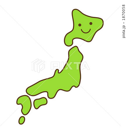 21年の最高 日本地図 イラスト フリー かわいい