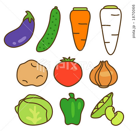 色々な野菜のイラスト素材