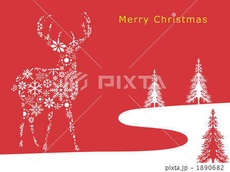 トナカイXmas横２ 1890682