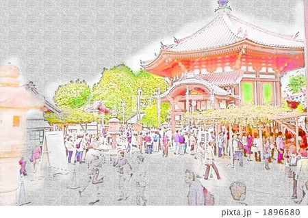 興福寺南円堂　デジタルアート 1896680