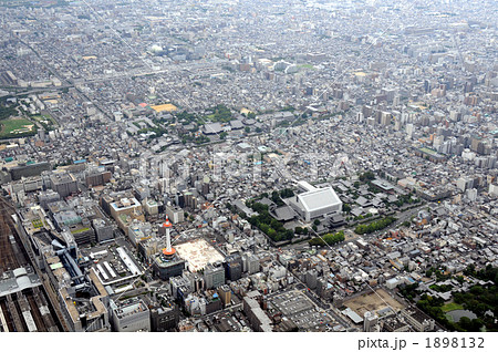 京都駅周辺を東南東から空撮 京都駅周辺を東南東から空撮 1898132