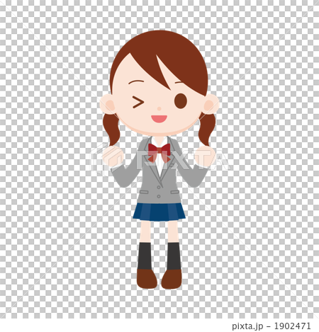 学生 女の子 ブレザー 1902471
