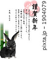 年賀状2011年 うさぎ 1904079