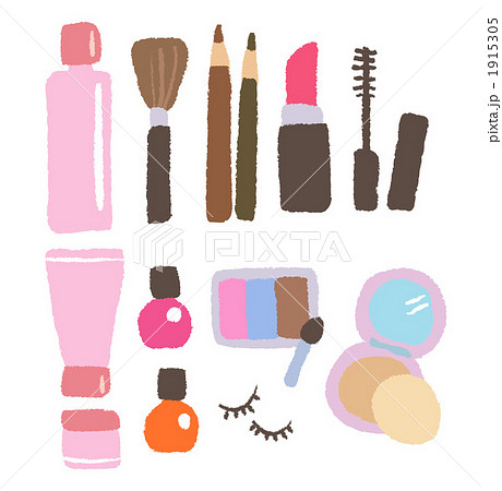 化粧品 化粧道具のイラスト素材