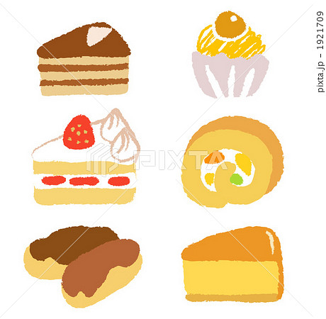 色々なケーキのイラスト素材