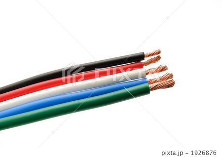 カラフルな電線 1926876
