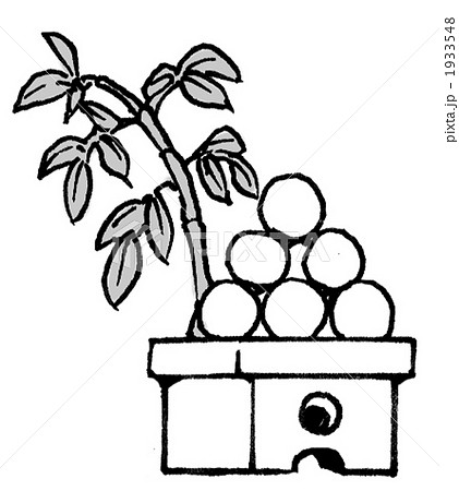 月見団子のイラスト素材 1933548 Pixta