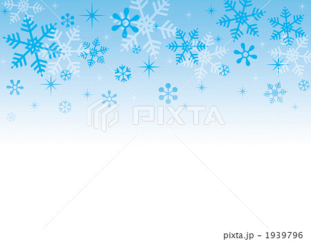 冬の背景素材 雪の結晶 のイラスト素材