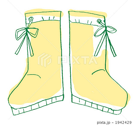 ブーツ 長靴 1足のイラスト素材 ブーツ 長靴 1足のイラスト素材