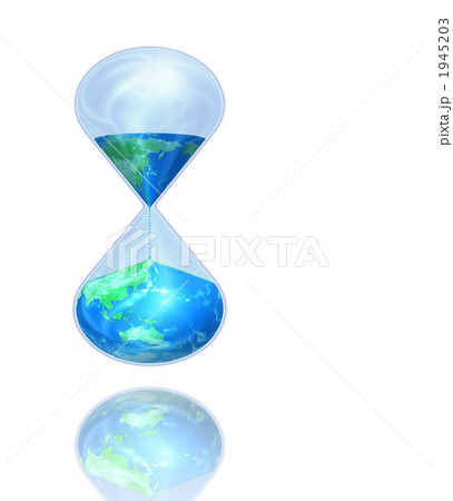 地球の砂時計 時間のイラスト素材