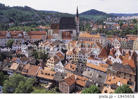 チェコ／チェスキークルムロフの街並 1945658
