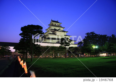 鶴ヶ城　夏の夕暮れ 1946768