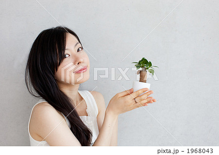 ガジュマルと女性 ガジュマルと女性 1968043