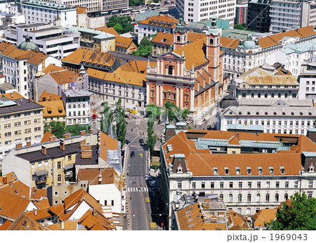 リュブリャーナ城より町並み 1969043