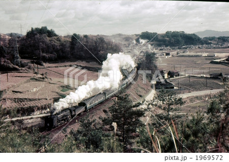 昭和44年　呉線c62牽引急行あき　広島県　記録写真 1969572