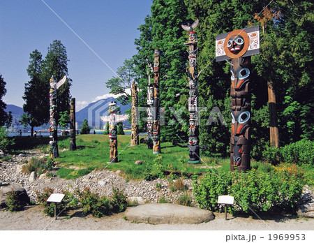 スタンレーパークのトーテムポール スタンレーパークのトーテムポール 1969953