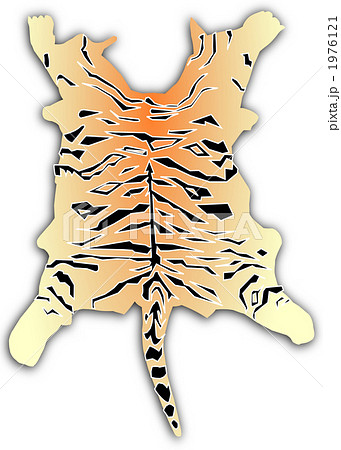 トラの毛皮のイラスト素材