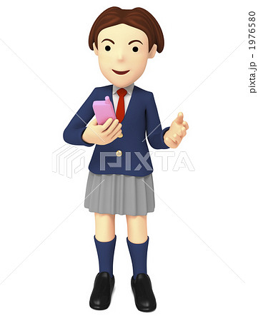 メールする学生 1976580