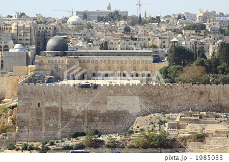 アル アクサー モスク 神殿の丘 エルサレム旧市街の写真素材