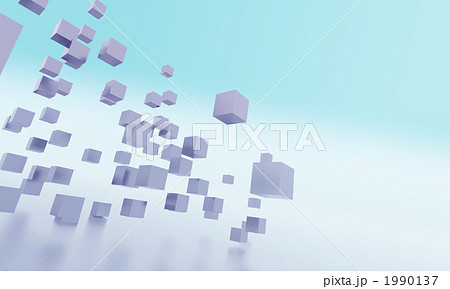 立方体 四角形 四角のイラスト素材
