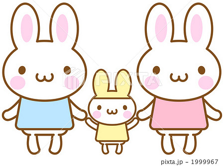 最も好ましい かわいい 動物 親子 イラスト