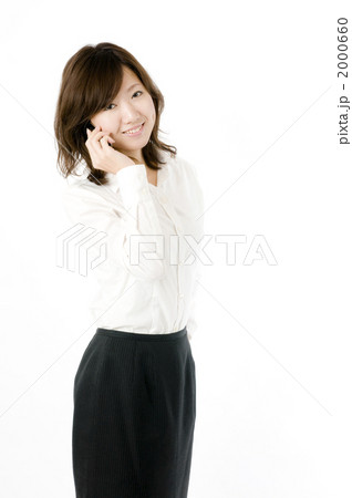 スマートフォント女性社員 2000660