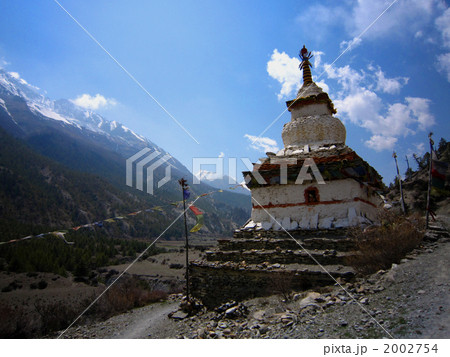 アンナプルナ方面　ピサンからマナンへ行く途中 2002754