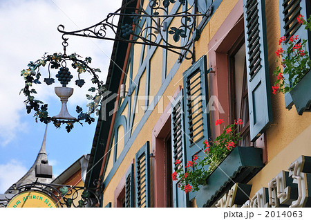 ドイツ　リューデスハイム　ワイン酒場の看板 2014063