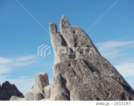 北アルプス　燕岳　イルカ岩 2015297