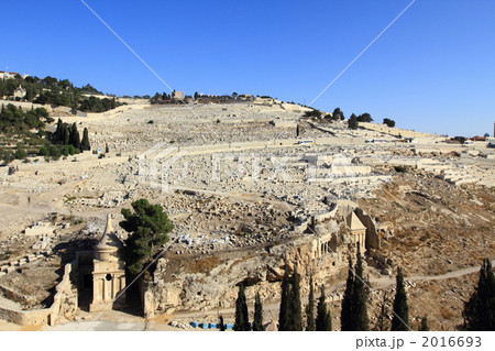 ケデロンの谷 ユダヤ人墓地 東エルサレム ケデロンの谷 ユダヤ人墓地 東エルサレム 2016693