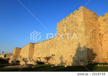 城壁 エルサレム旧市街 城壁 エルサレム旧市街 2016726