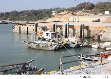 台湾・金門島の漁港 2020053