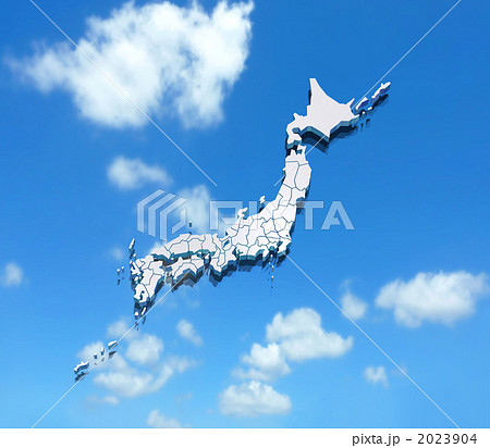 立体日本白地図 立体日本白地図 2023904