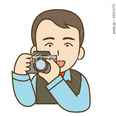 カメラマンのイラスト素材