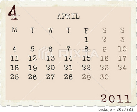 2011年カレンダー4月 2011年カレンダー4月 2027333