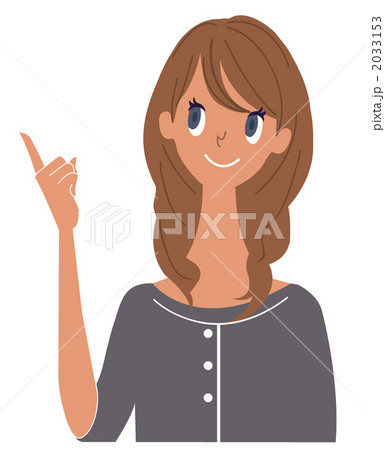 指をさす女性 2033153