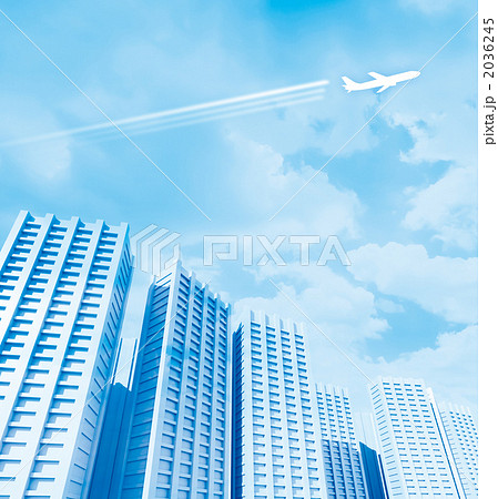 ビル CG 背景画像のイラスト素材 [2036245] - PIXTA