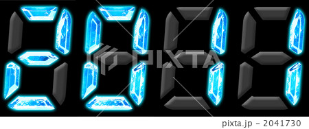2011　デジタル数字 aqua 2041730