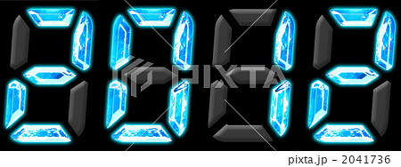 2012　デジタル数字 aqua 2041736