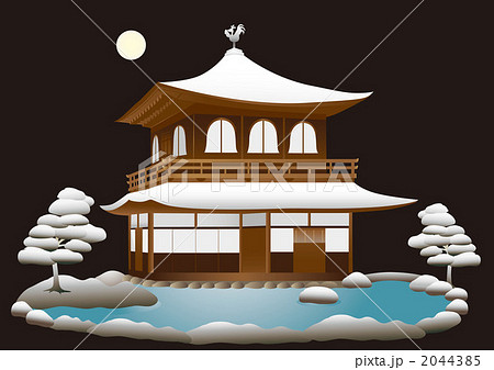 銀閣寺の雪景色 2044385