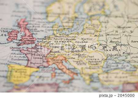 古地図 ヨーロッパの写真素材 2045000 Pixta